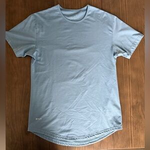 BYLT Basics Drop Cut Men's Light Blue Crew Neck Shirt